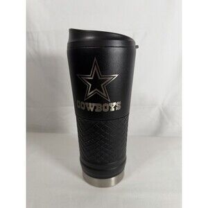 Dallas Cowboys Academy 24 oz Black Insulated Tumbler Stainless Steel Hot Cold